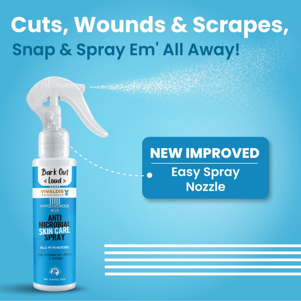 Bark Out Loud Anti Microbial Skin Spray for Dogs and Cats