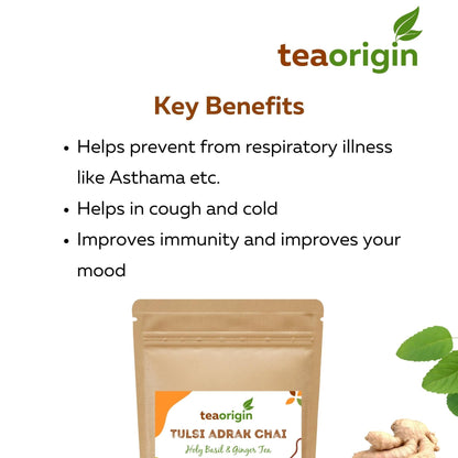 Tea Origin Tulsi Adrak Chai