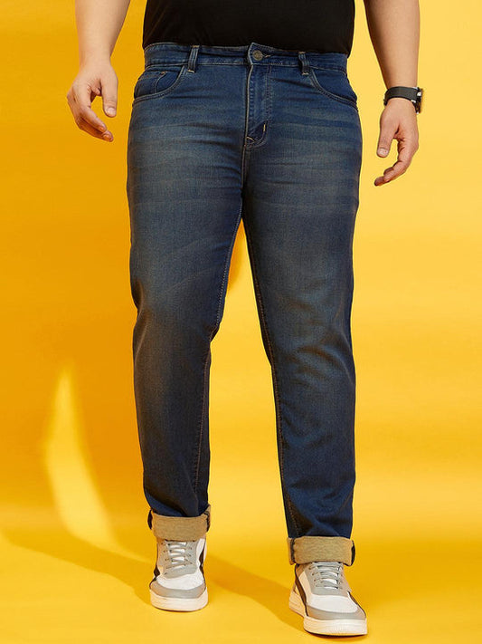 Men Plus Size Cosco Solid Jeans