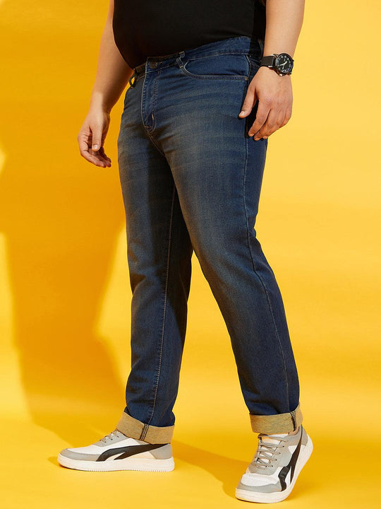 Men Plus Size Cosco Solid Jeans