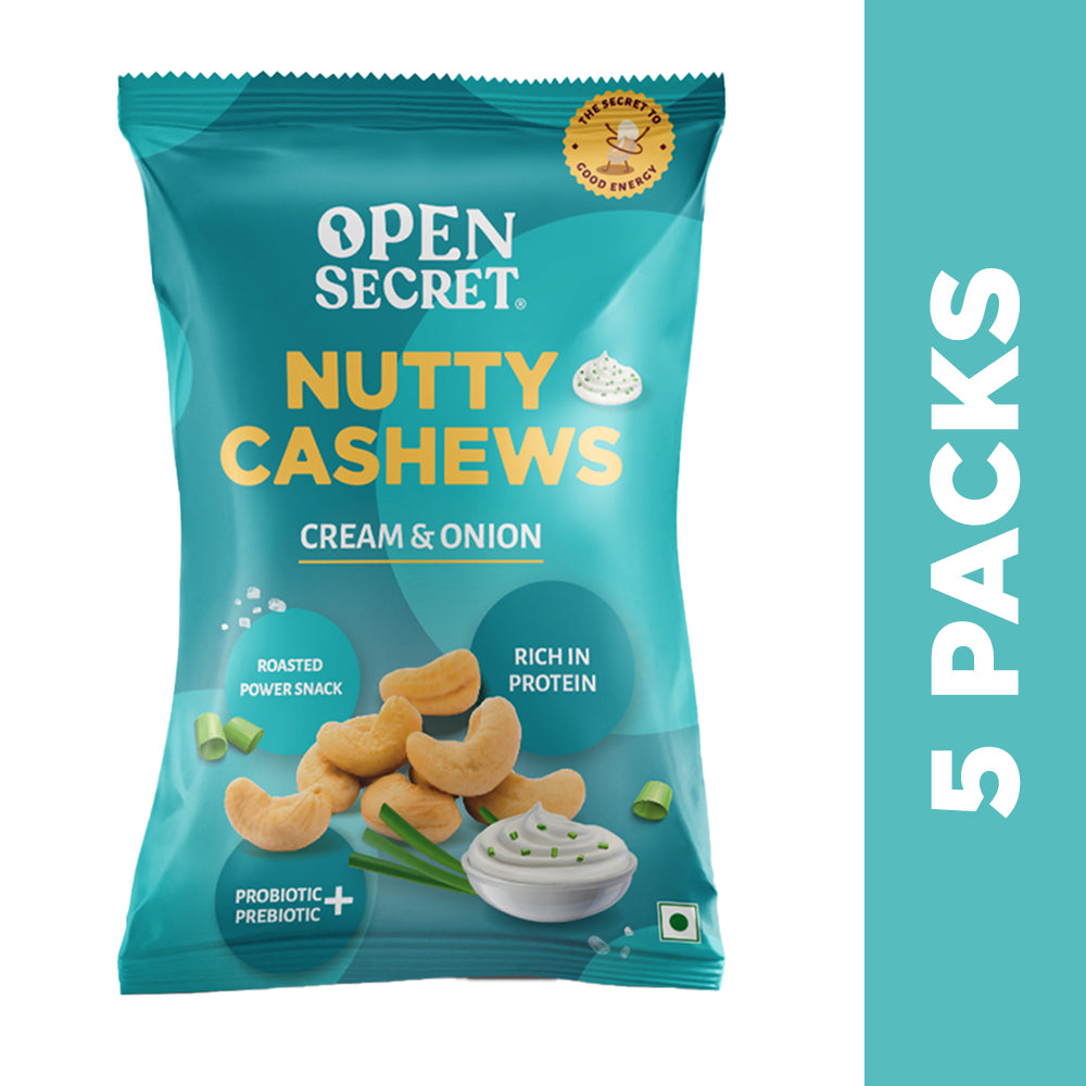 Nutty Cahews- Cream  Onion-60gms-Pack of 5