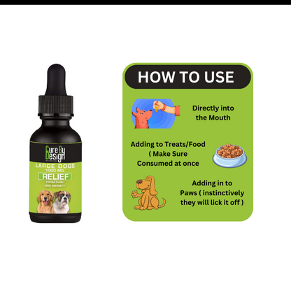 Cure By Design Relief Oil for Dogs 30ml