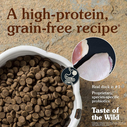 Taste of the Wild Wetlands Canine Recipe with Roasted Fowl Adult Dog Dry Food  Grain Free Formula