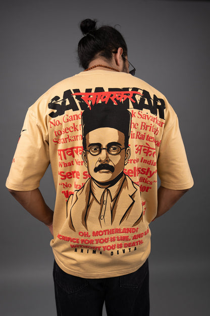 Proudly Patriotic Veer Savarkar Tee - Puff Print