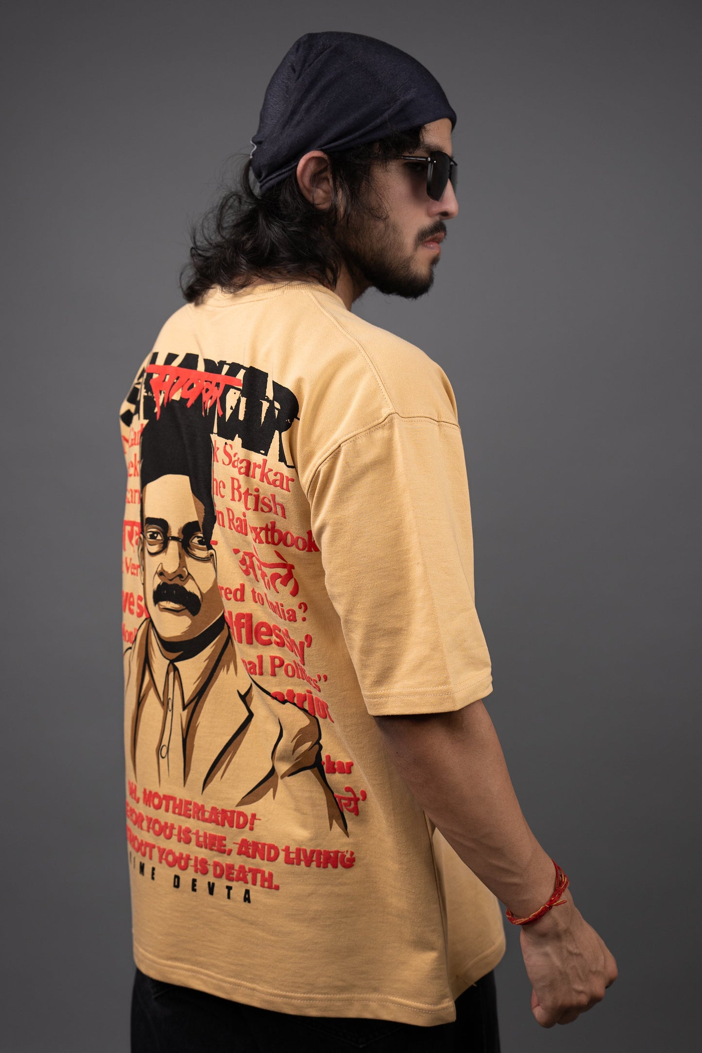 Proudly Patriotic Veer Savarkar Tee - Puff Print