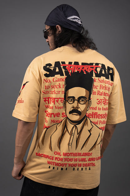 Proudly Patriotic Veer Savarkar Tee - Puff Print