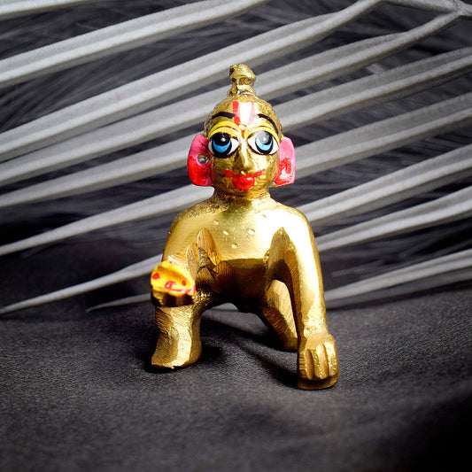 Brass Laddu Gopal Idol Size 0