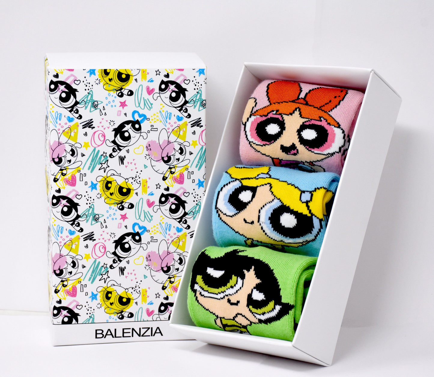 Powerpuff Girls By Balenzia Low Cut Socks for Kids Pack of 3 Pairs1U4-6 YEARS