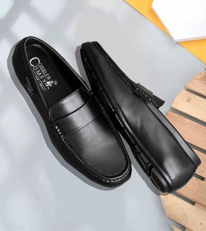 Classic Office-wear Moccasins for Men  Black