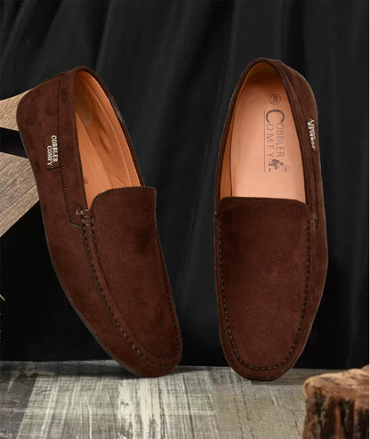 Classic Suede Moccasins for Men  Coffee