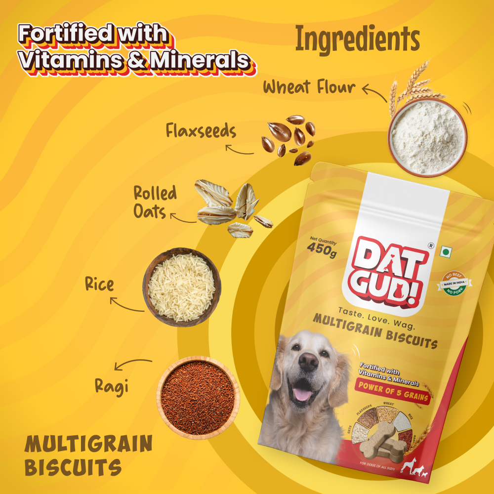 DatGud Multigrain Biscuits Dog Treats