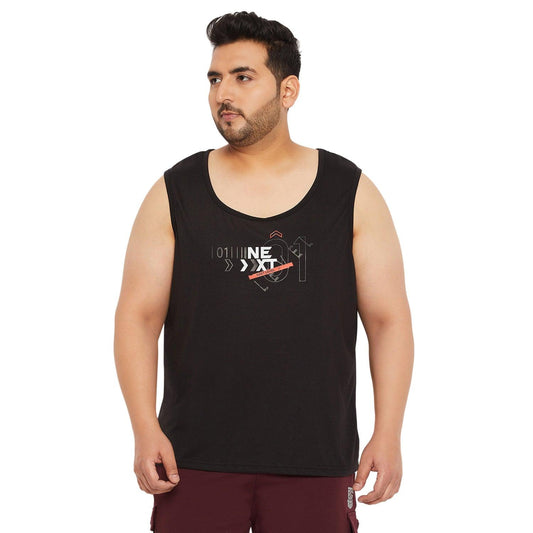 Men Plus Size Dochin Printed Innerwear Vest