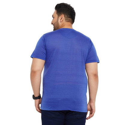 Men Plus Size Dracko Printed Round Neck Tshirt