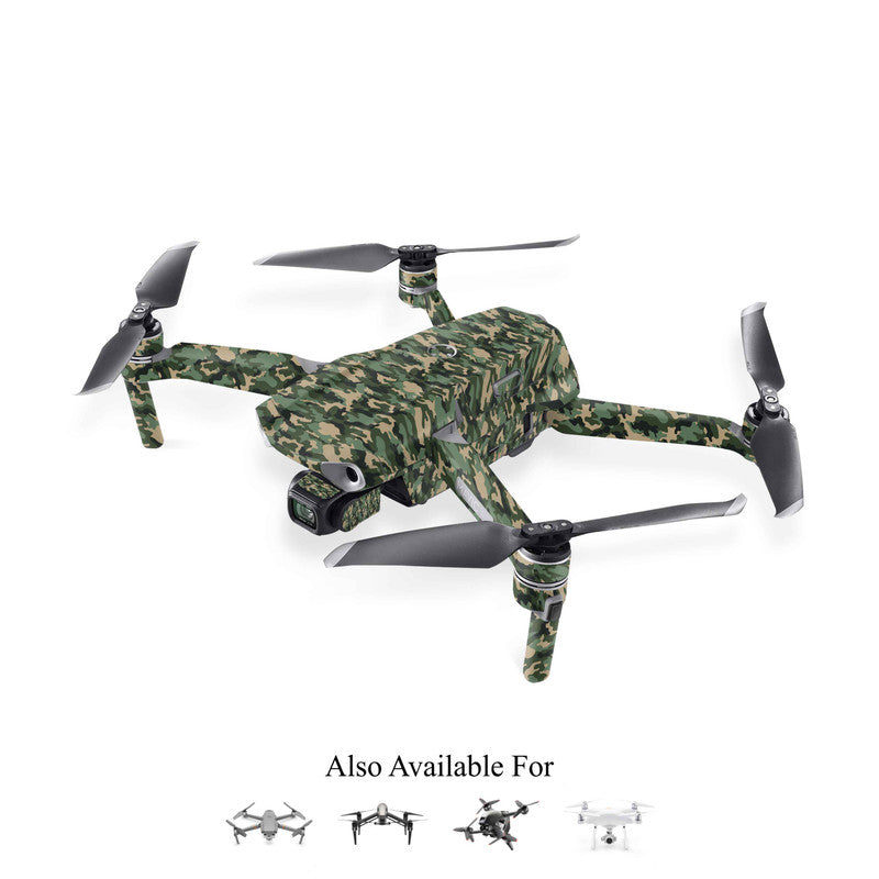 Green Camo Drone Skin