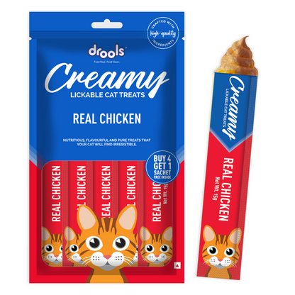 Drools Tuna  Bunito Crab  Chicken and Real Chicken Creamy Cat Treats Combo