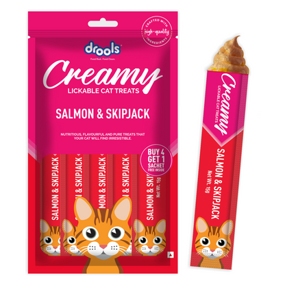 Drools Salmon  Skipjack Creamy Cat Treats