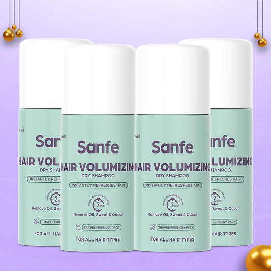 Sanfe Hair Volumizing Dry Shampoo - 25ml Pack of 4