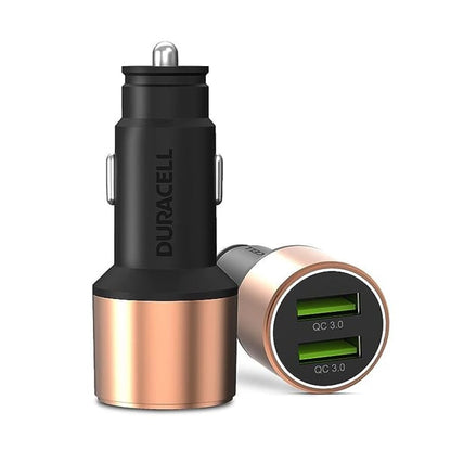 Duracell 36W Fast Car Charger Adapter with Dual USB Port