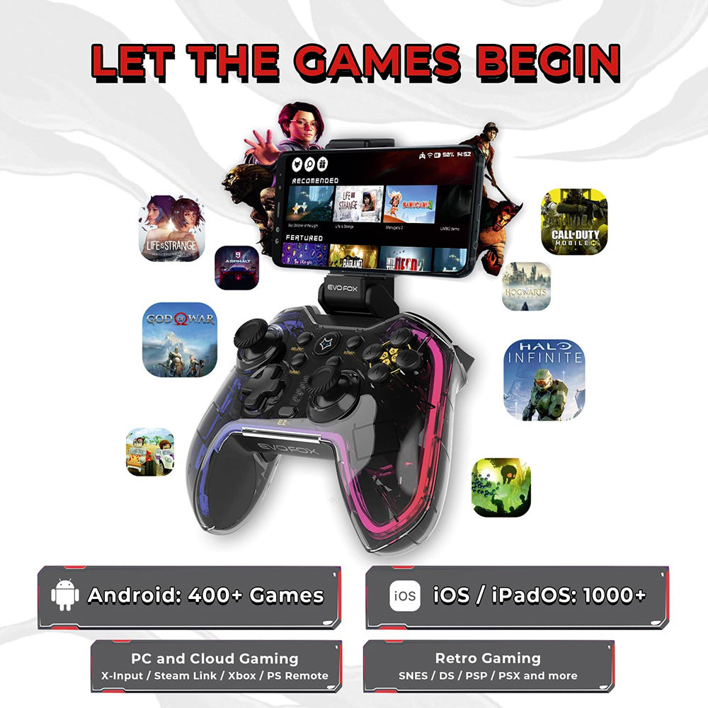 Amkette 828 EvoFox One Universal Bluetooth Gamepad