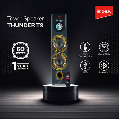 Impex Thunder T9 60W Tower Speaker