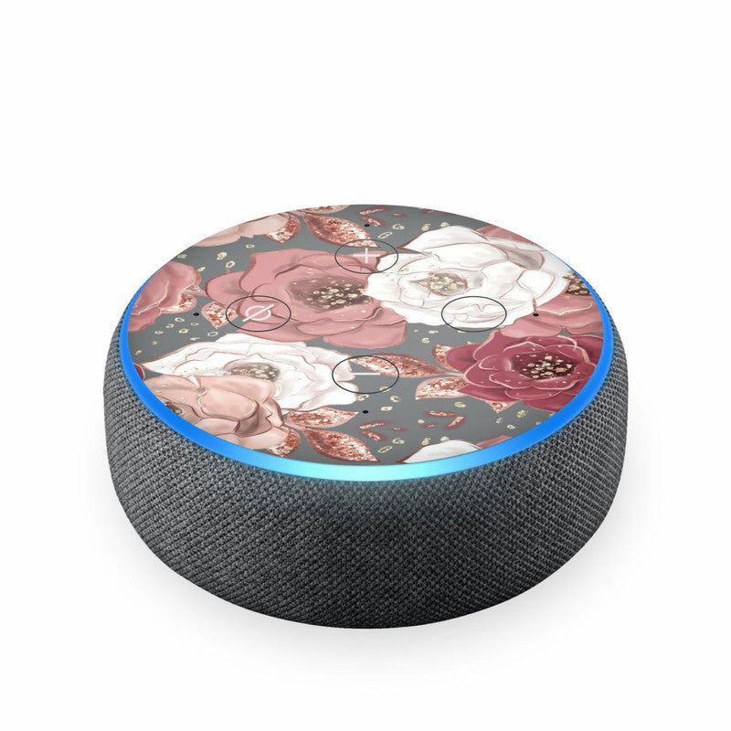 Pink Floral Skin For Amazon Echodot