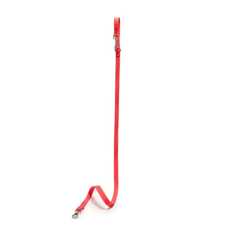 Furry  Co Weatherproof Leash for Dogs Coral Red