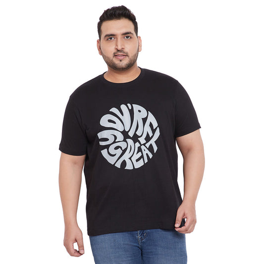 Men Plus Size Farlay-B Printed Round Neck Tshirt