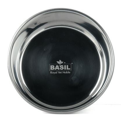 Basil Heavy Dish with Silicon Bowl for Dogs Maroon