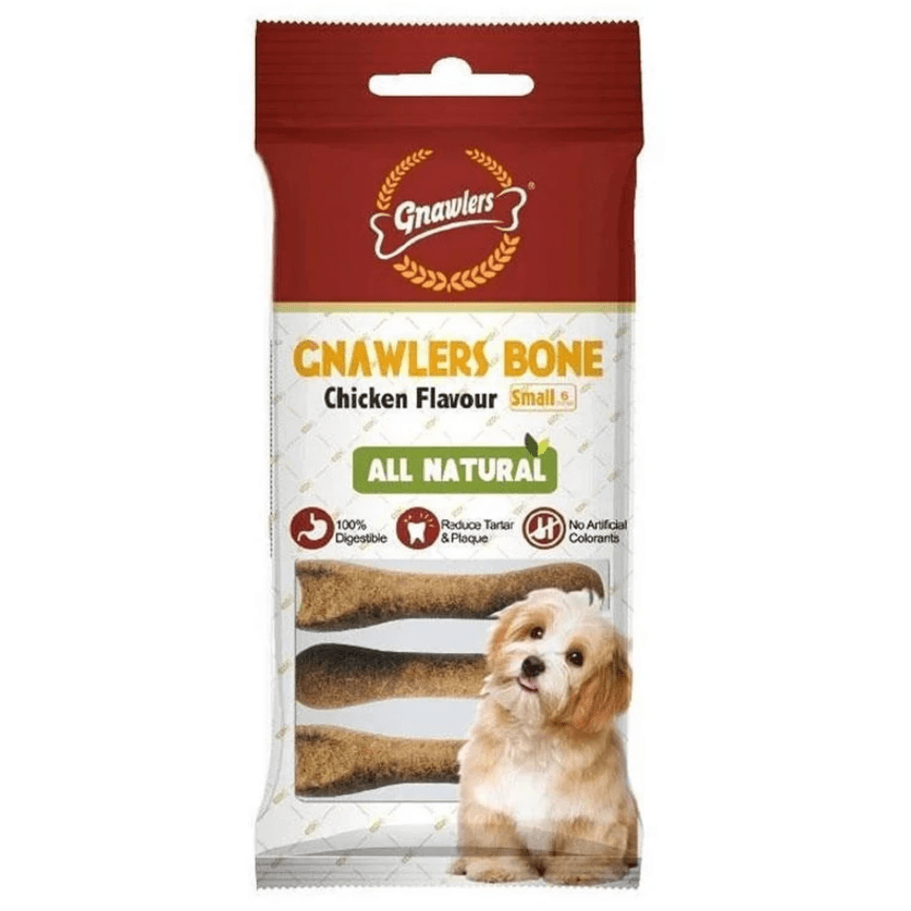 Gnawlers Chicken Bone Dog Treats 3 inch