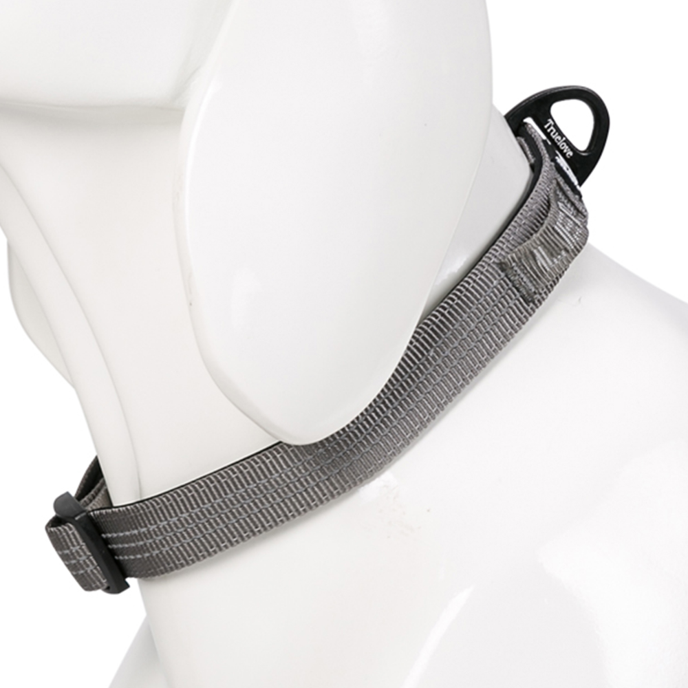 Truelove Padded Collar for Dogs Grey