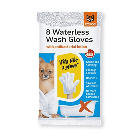 Fofos 8 Waterless Wash Gloves for Dogs and Cats