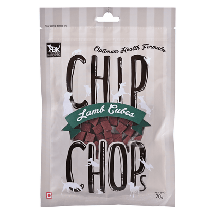 Chip Chops Sweet Potato Chicken Lamb Cubes and Sundried Chicken Jerky Dog Treats Combo 3 x 70g