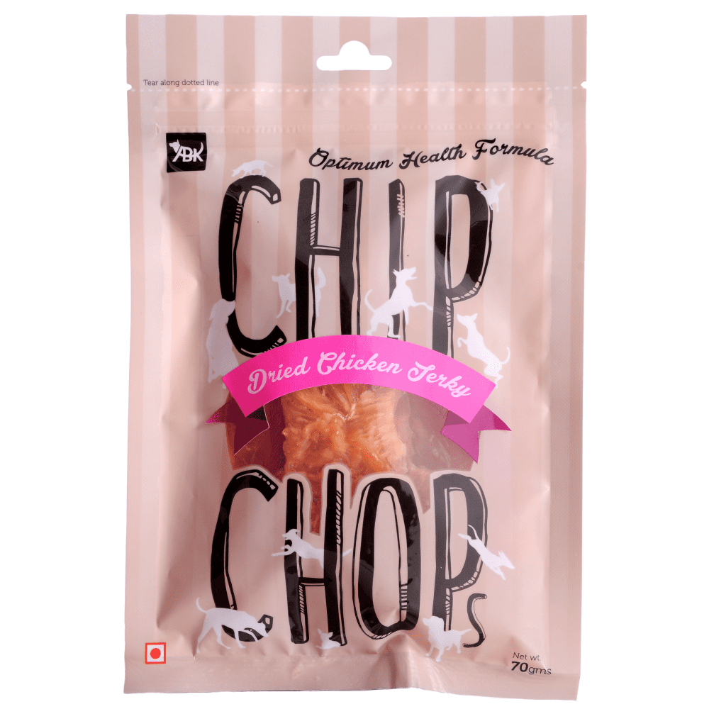 Chip Chops Sweet Potato Chicken Lamb Cubes and Sundried Chicken Jerky Dog Treats Combo 3 x 70g