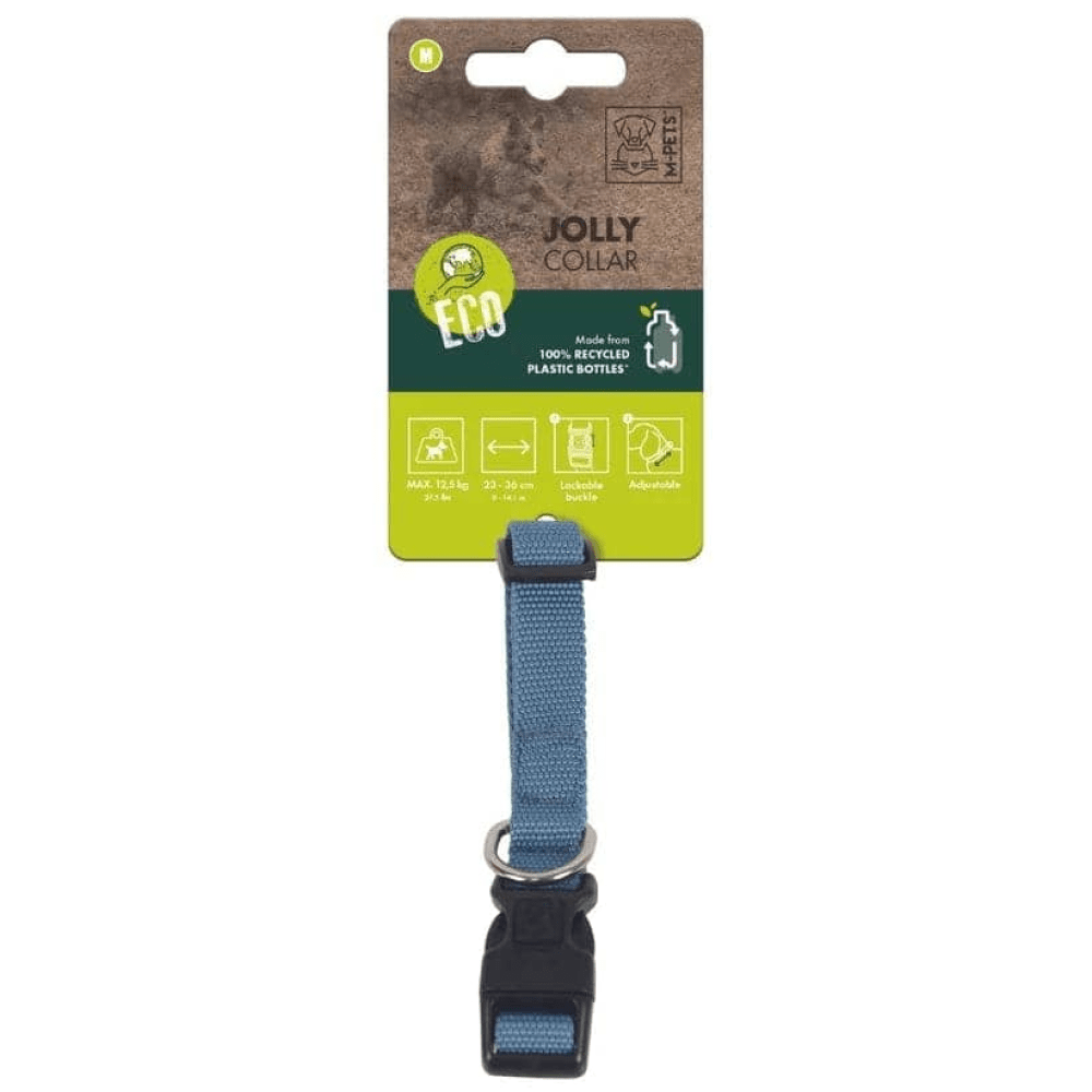 M Pets Jolly Eco Collar for Dogs Blue