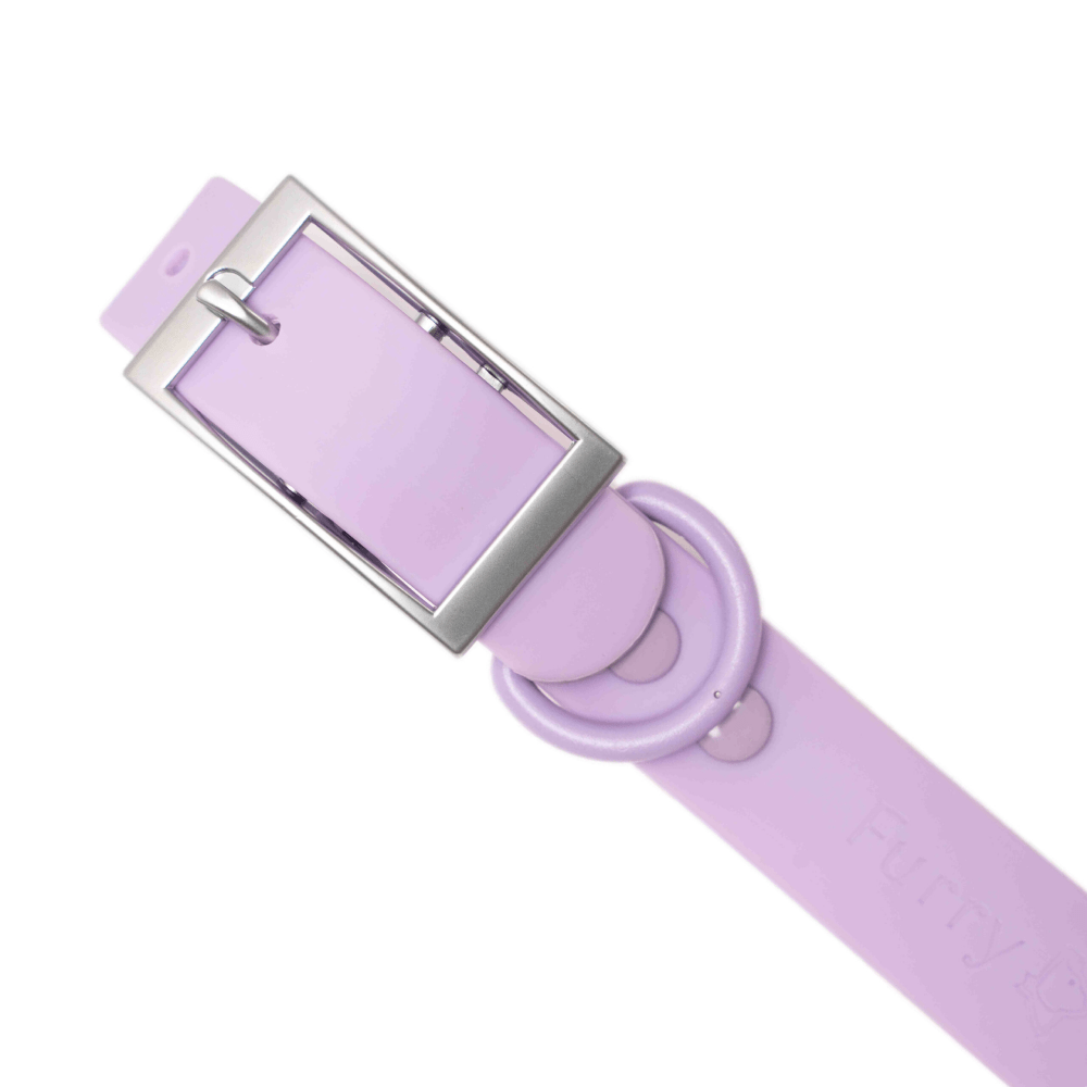 Furry  Co Weatherproof Collar for Dogs Lilac