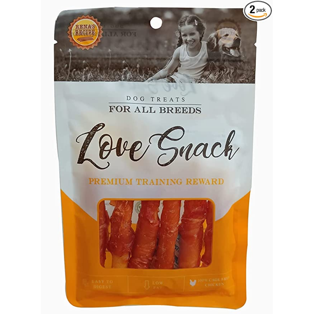 Rena Love Snack Chicken Wrap Cheese Sticks Dog Treats