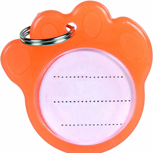 Trixie ID Tag for Dogs and Cats Orange