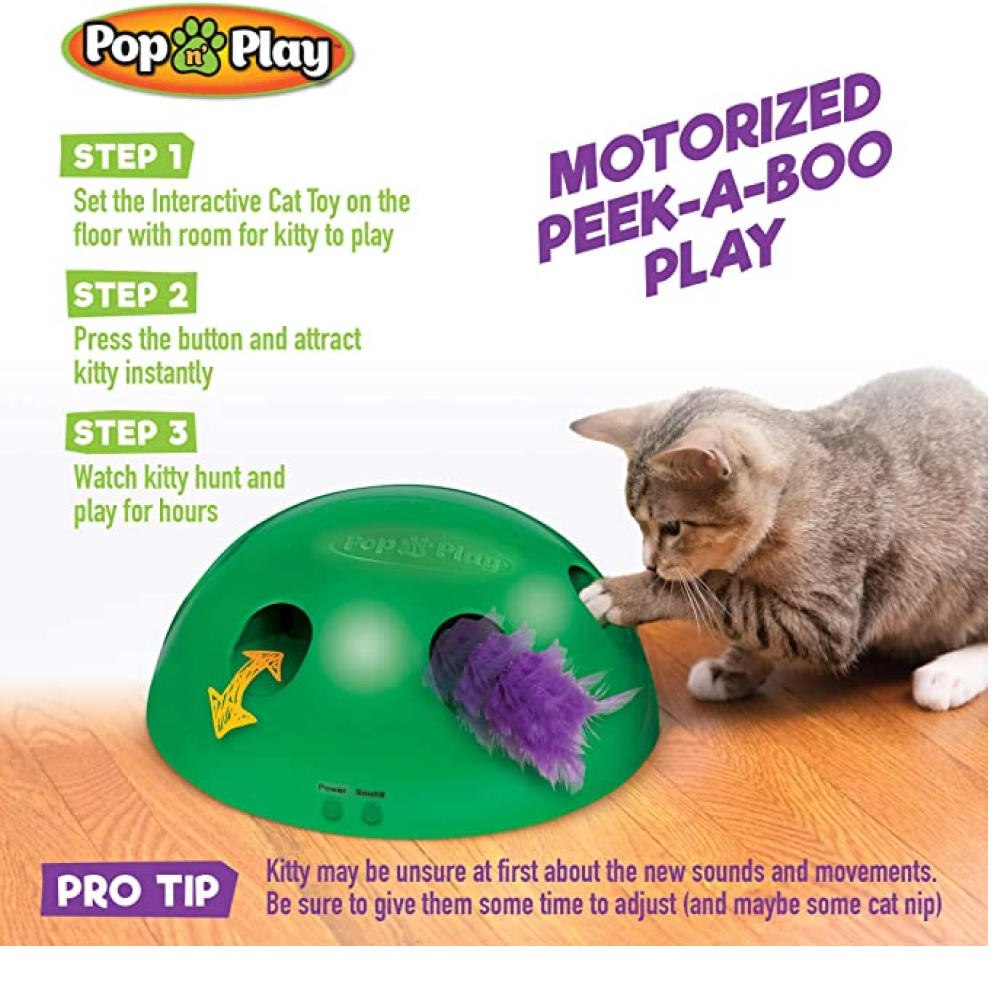 Wobble Wag Pop N Play Interactive Toy for Cats