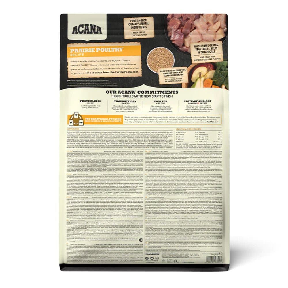 Acana Classic Prairie Poultry Dog Dry Food All Breeds and Ages