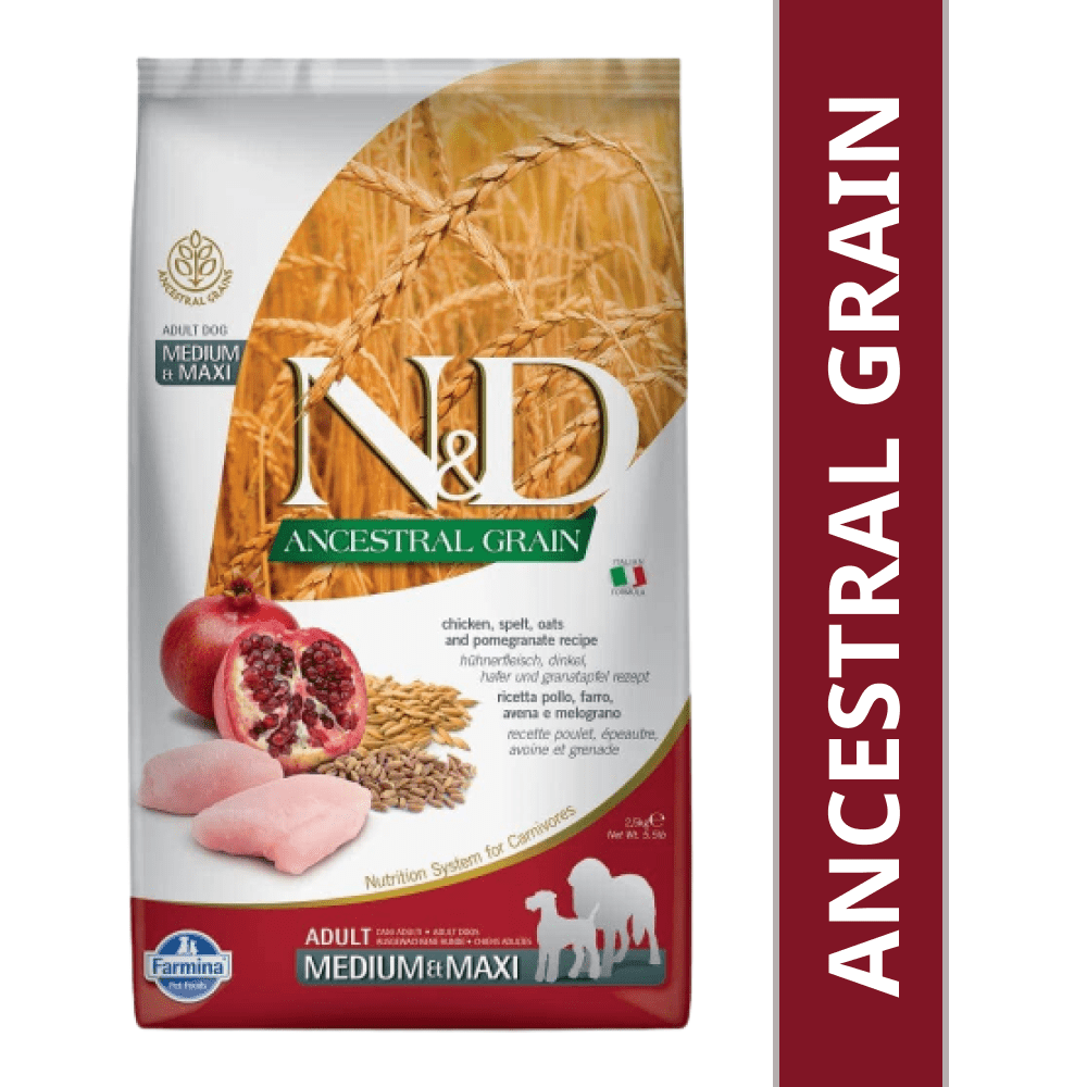 Farmina ND Chicken  Pomegranate Adult Medium Maxi Dog Dry Food