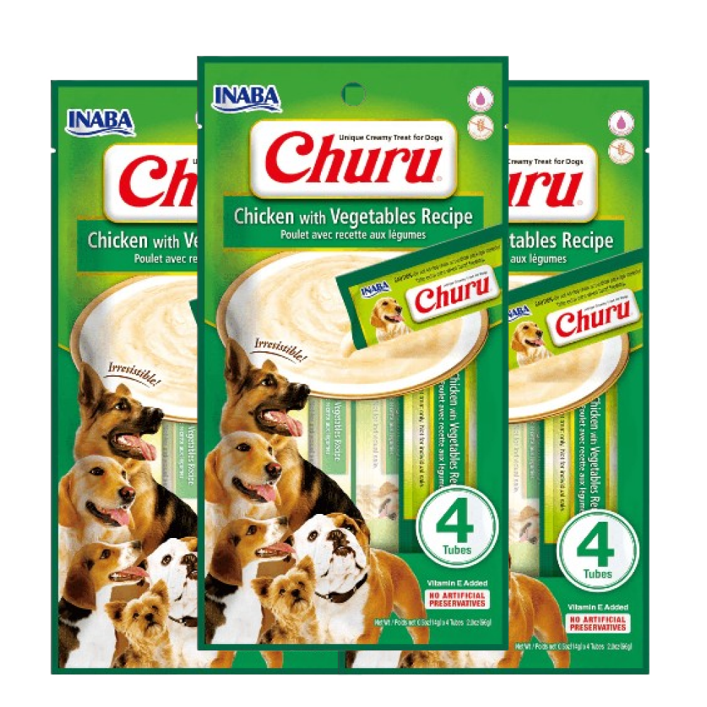 INABA Churu Chicken with Vegetable Flavour Dog Treats