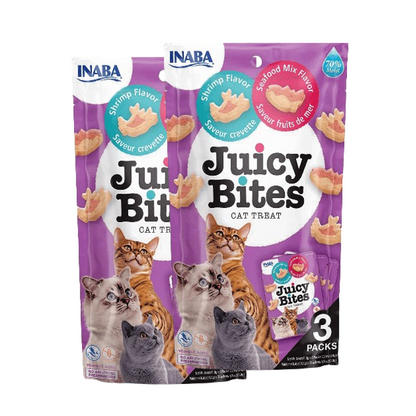 INABA Juicy Bites Shrimp and Seafood Mix Flavoured Cat Treats