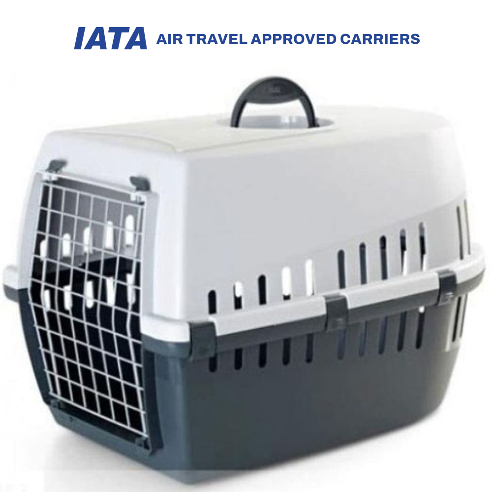 Savic Trotter 3 IATA Approved Travel Carrier for Dogs and Cats Dark Grey