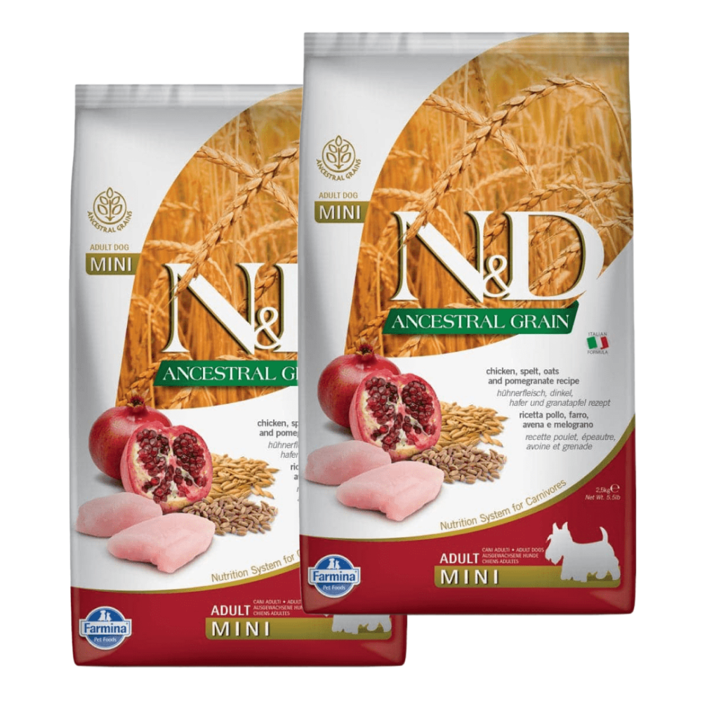 Farmina ND Ancestral Grain Chicken  Pomegranate Adult Mini Dog Dry Food