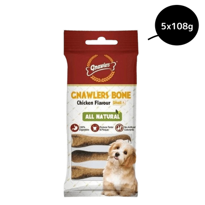 Gnawlers Chicken Bone Dog Treats 3 inch