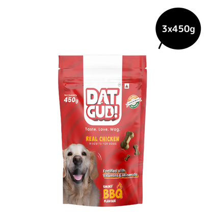 DatGud Smoky Barbeque Flavoured Biscuits Dog Treats