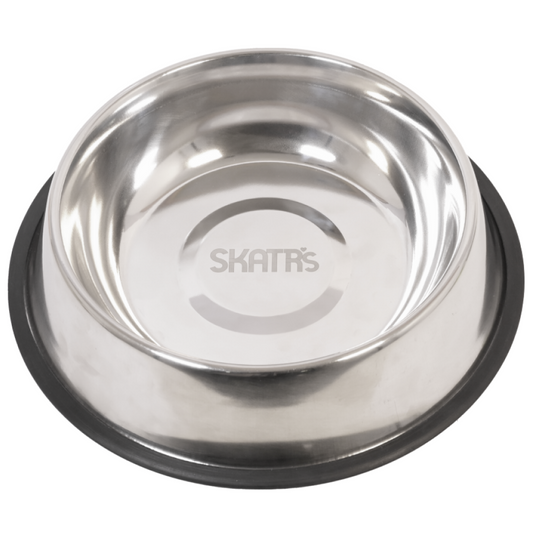 Skatrs Anti Skid Stainless Steel Bowl for Dogs and Cats