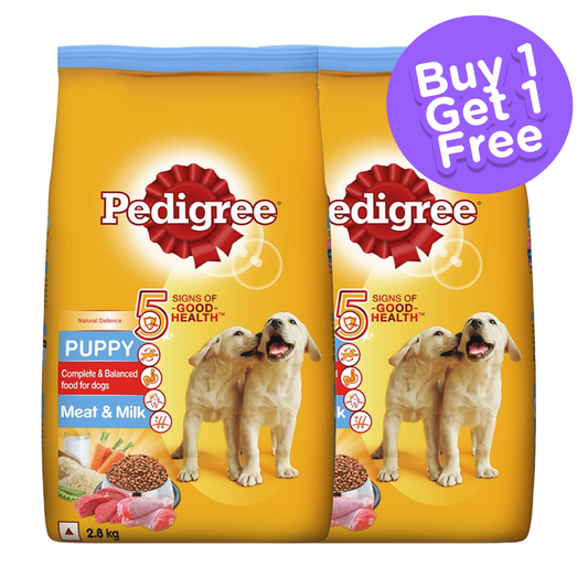 Pedigree Meat  Milk Puppy Dog Dry Food Buy 1 Get1 Limited Shelf Life