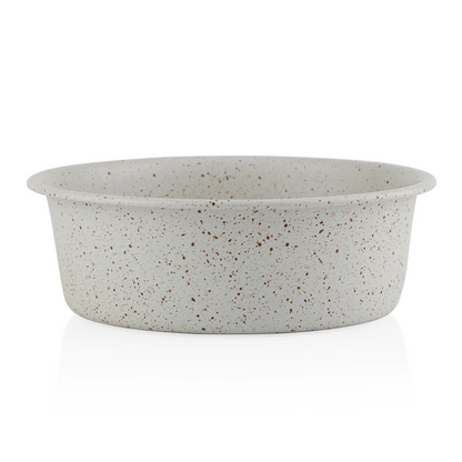 Pawpourri Speckle Bowl for Dogs and Cats Off White