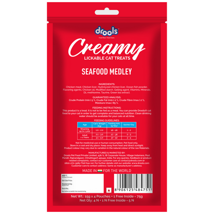 Drools Seafood Medley Creamy Cat Treats